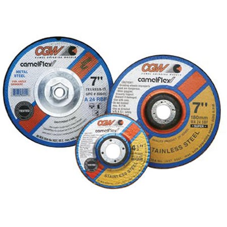 Cgw Abrasives 6X1-4X7-8 A24-R-Bf Steelt27 Dp Ct Whl 421-35632